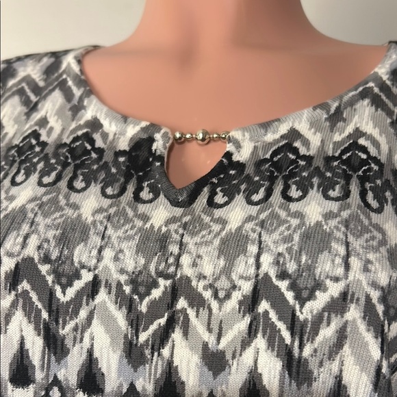 Alfred Dunner Women’s Top Shirt 100%Cotton 3/4 Sleeves Plus Size 1X - Picture 5 of 12